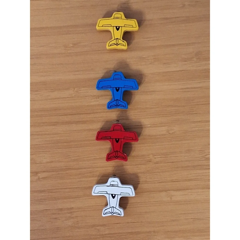 Vintage Knobler Airplane Fridge Magnets - Made In Japan Lot Of 4 GVC